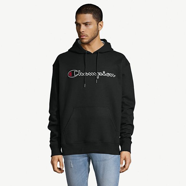 Men's Champion Script Logo Pull-Over Hoodie