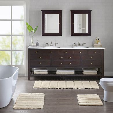 Madison Park Tufted Pearl Channel Bath Rug