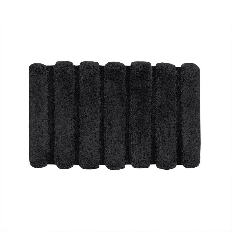 UPC 022164380699 product image for Madison Park Tufted Pearl Channel Bathroom Rug, Black | upcitemdb.com