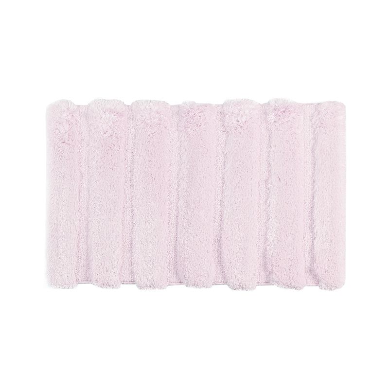 Madison Park Tufted Pearl Channel Bath Rug, Med Pink, 17X24