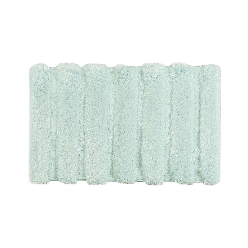 Madison Park Tufted Pearl Channel Bath Rug, Med Green, 17X24