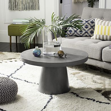 Safavieh Round Indoor / Outdoor Concrete Coffee Table