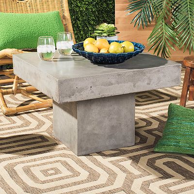 Safavieh Square Indoor Outdoor Concrete Coffee Table