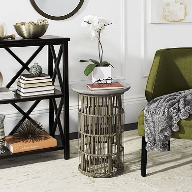 Safavieh Concrete Top Indoor / Outdoor End Table 