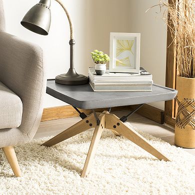 Safavieh Modern Industrial Indoor / Outdoor Coffee Table