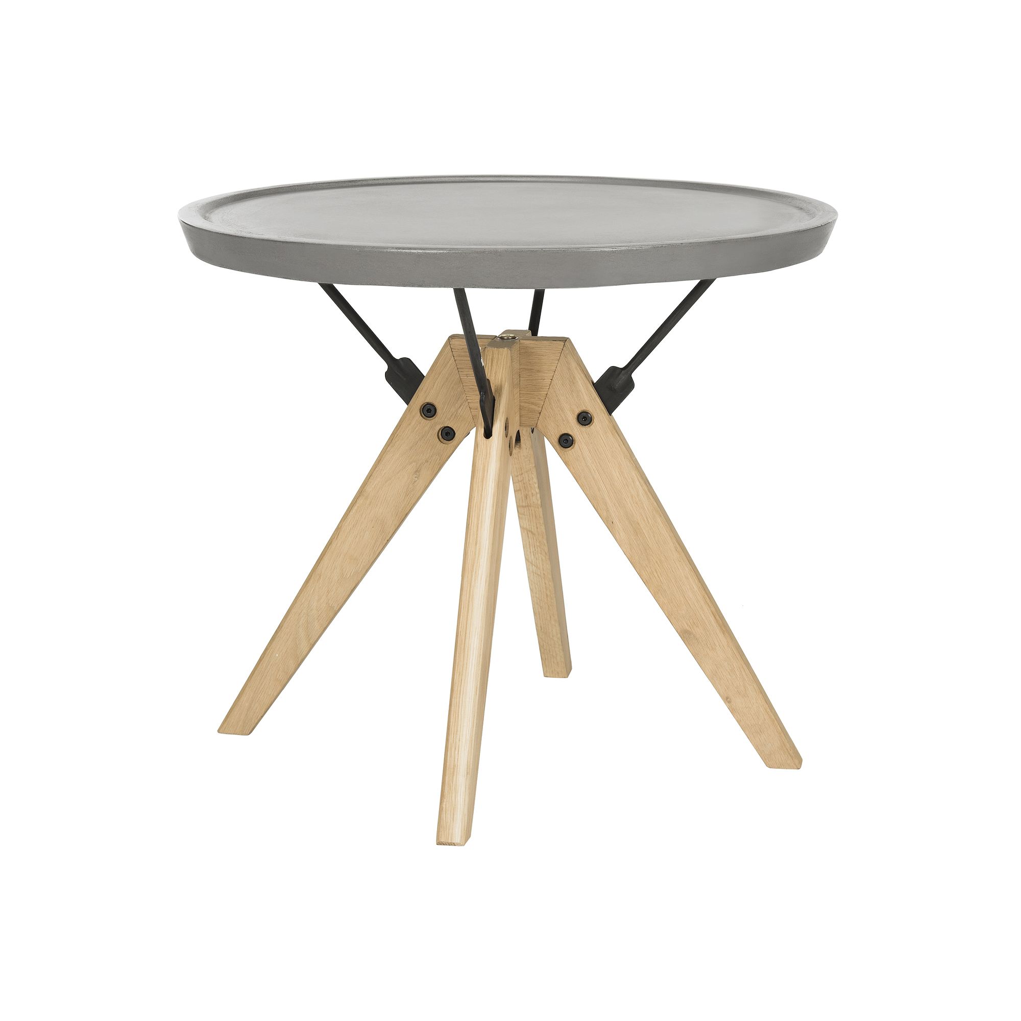 Safavieh Modern Industrial Indoor / Outdoor Round End Table, Grey