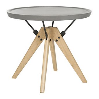 Safavieh Modern Industrial Indoor / Outdoor Round End Table