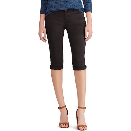 Women's Chaps Cuffed Twill Skimmer Shorts