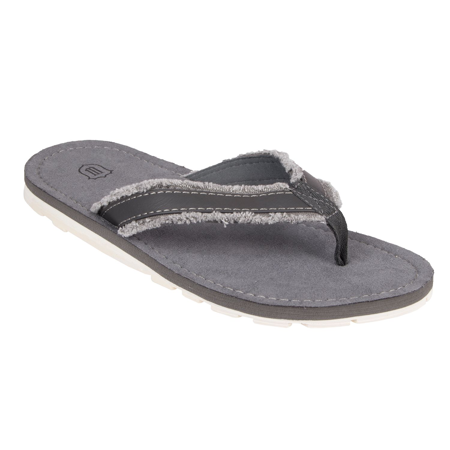 mens frayed flip flops