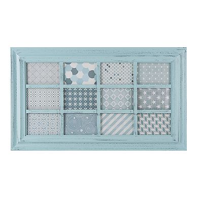 Melannco Window Pane 12-Opening 4" x 6" Collage Frame 