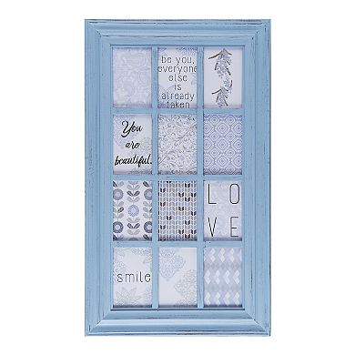 Melannco Window Pane 12-Opening 4" x 6" Collage Frame