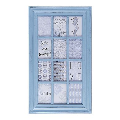 Melannco Window Pane 12-Opening 4" x 6" Collage Frame 