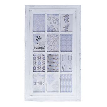 Melannco Window Pane 12-Opening 4" x 6" Collage Frame