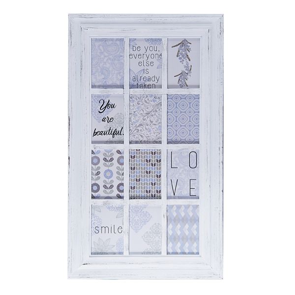 Melannco Window Pane 12Opening 4" x 6" Collage Frame