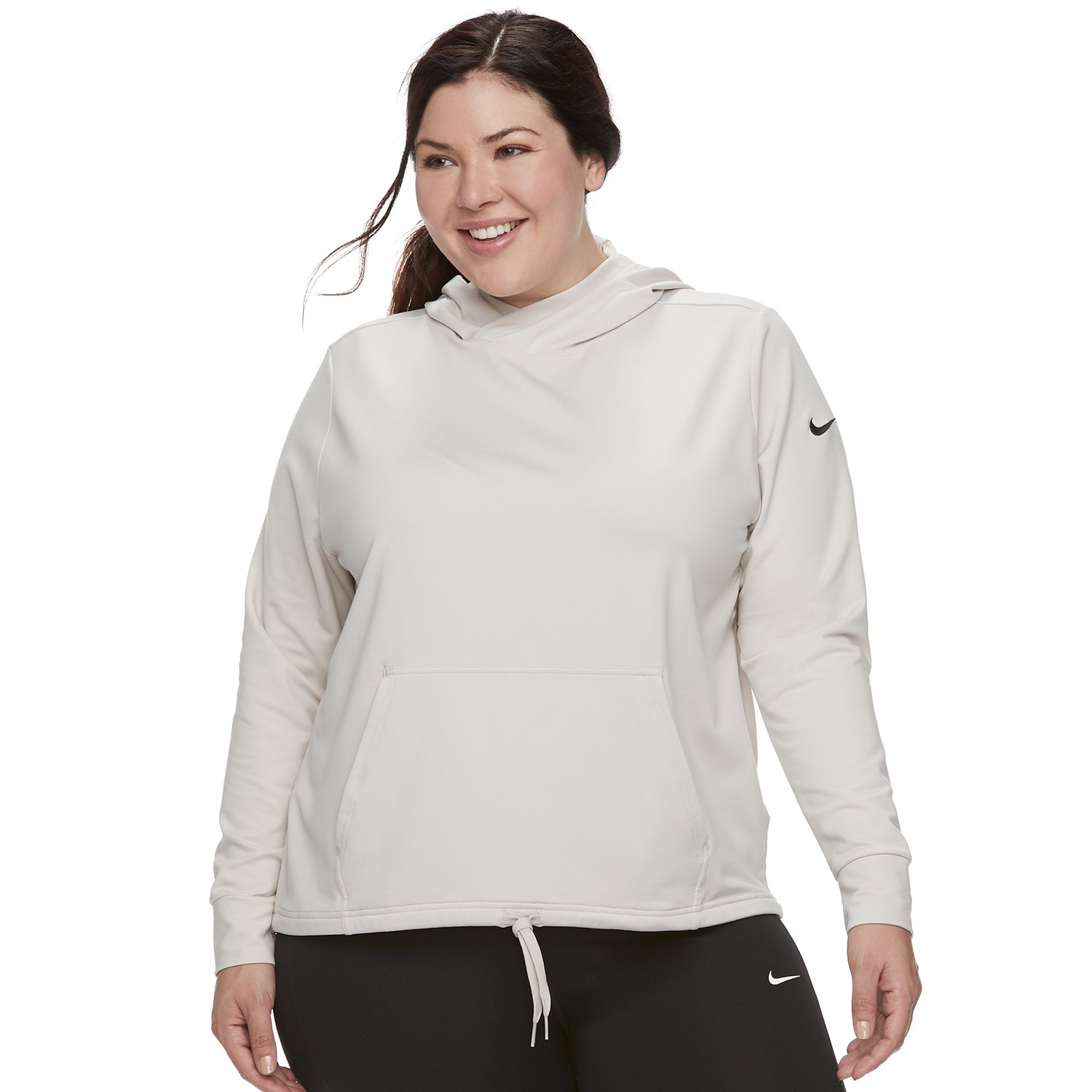 plus size nike funnel neck hoodie