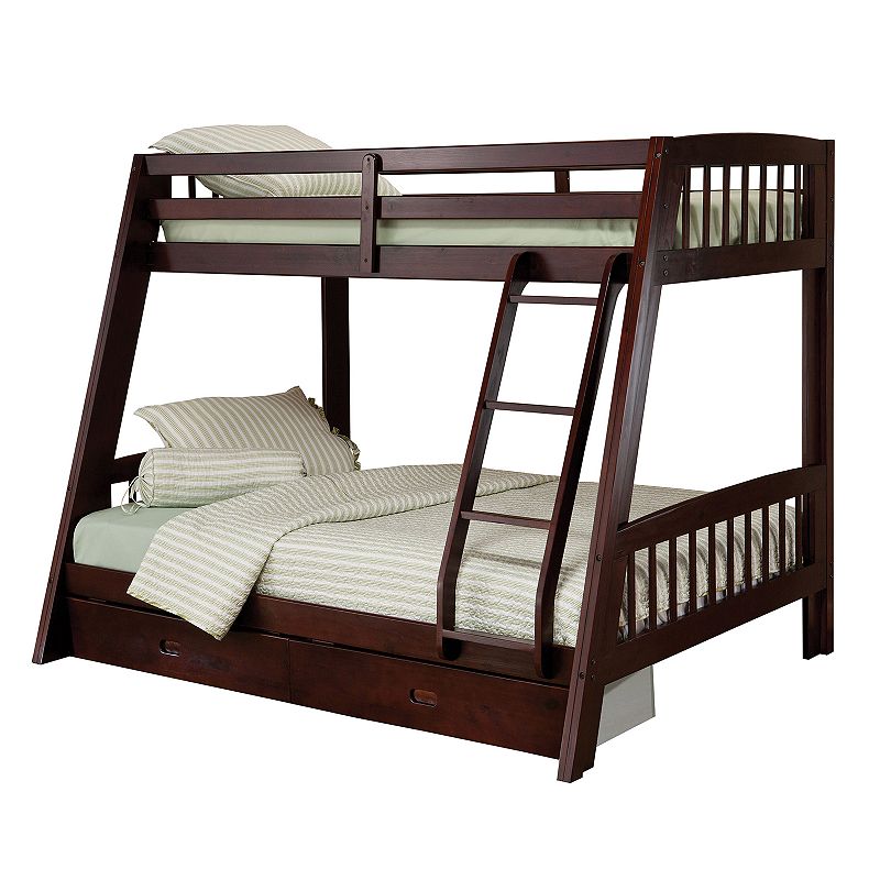 Hillsdale Furniture Rockdale Bunk Bed, Brown, Twin - 49869144 - Furniture Upgrade your kiddos bedroom with this Hillsdale Fu sku 49869144