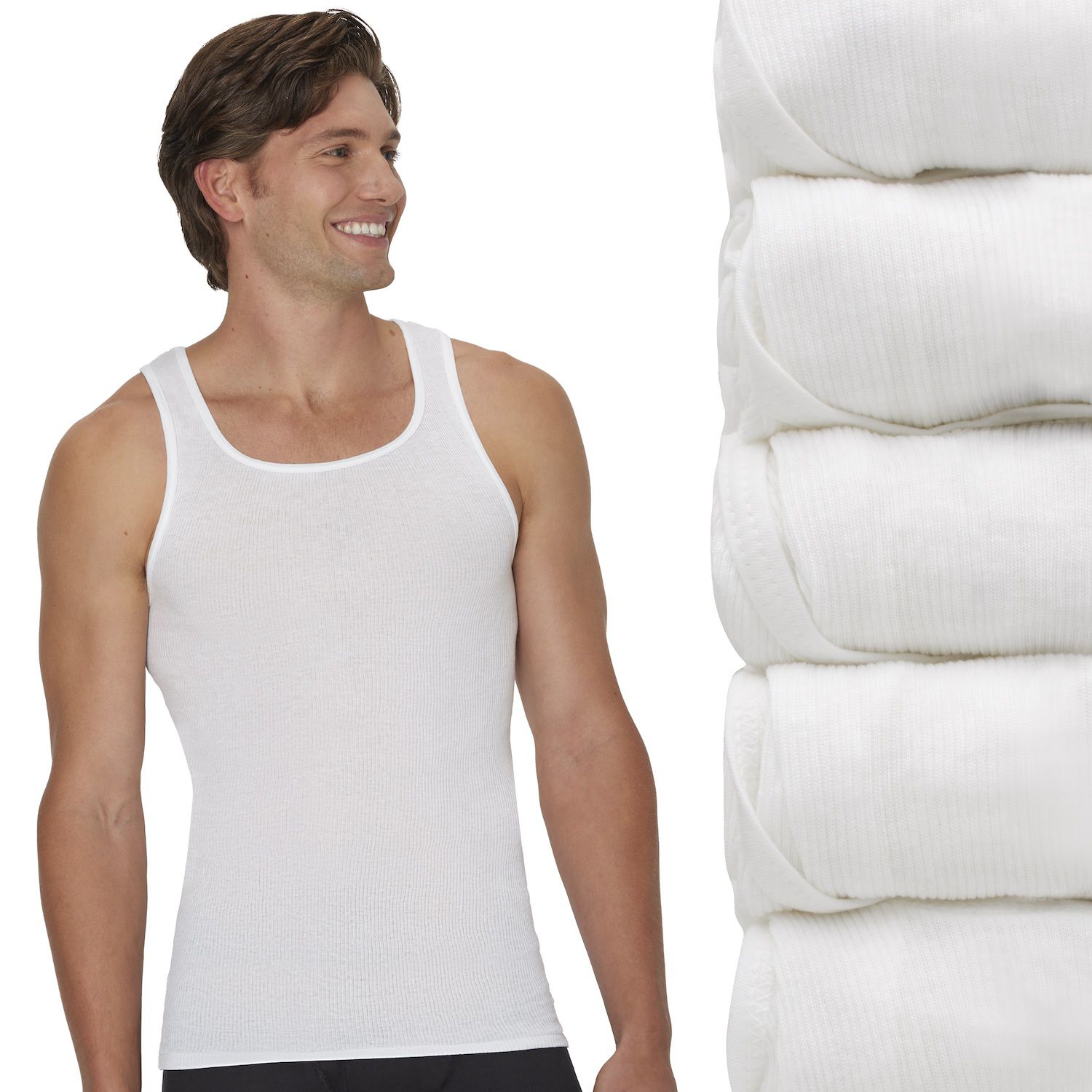 hanes sleeveless undershirts