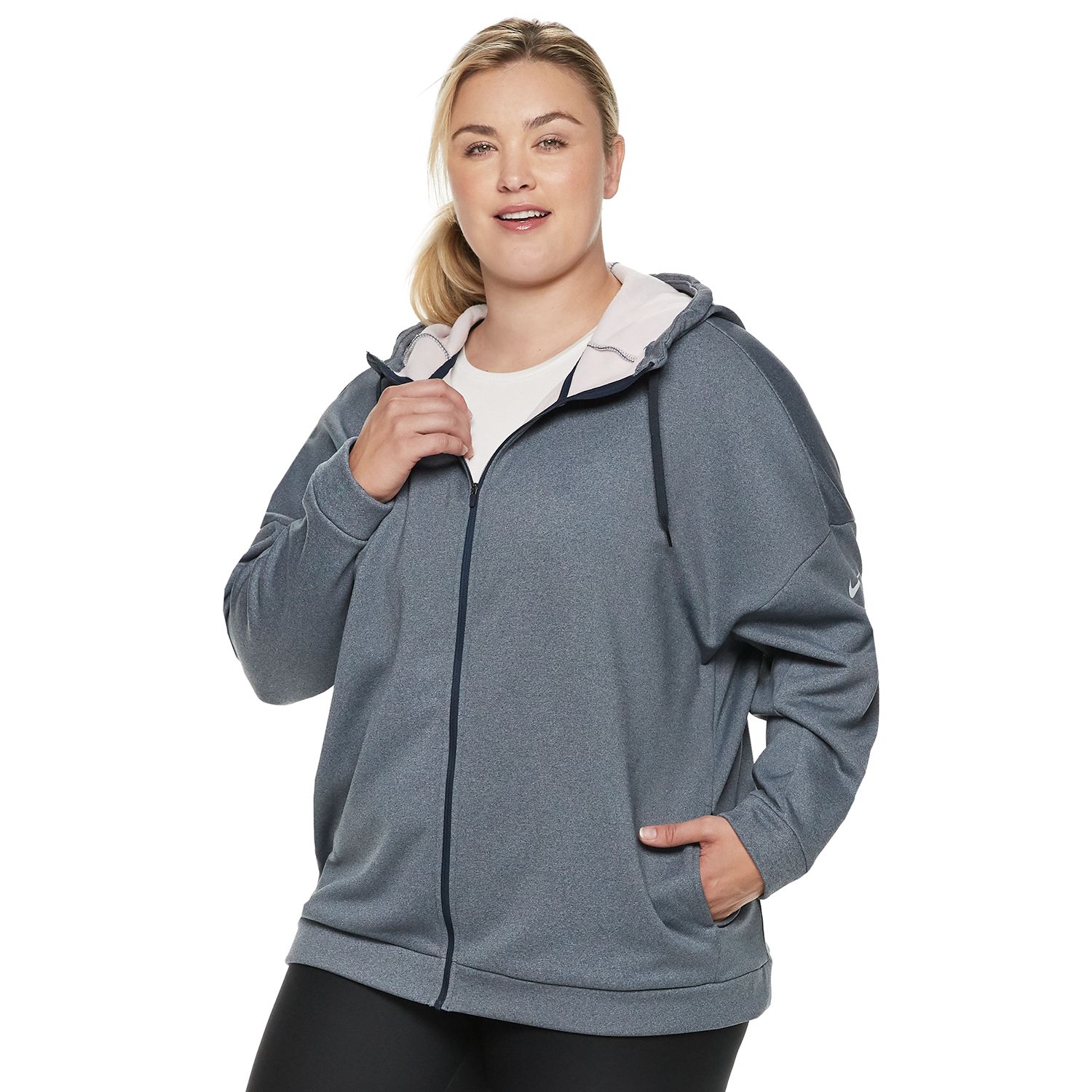 plus size nike zip up hoodie