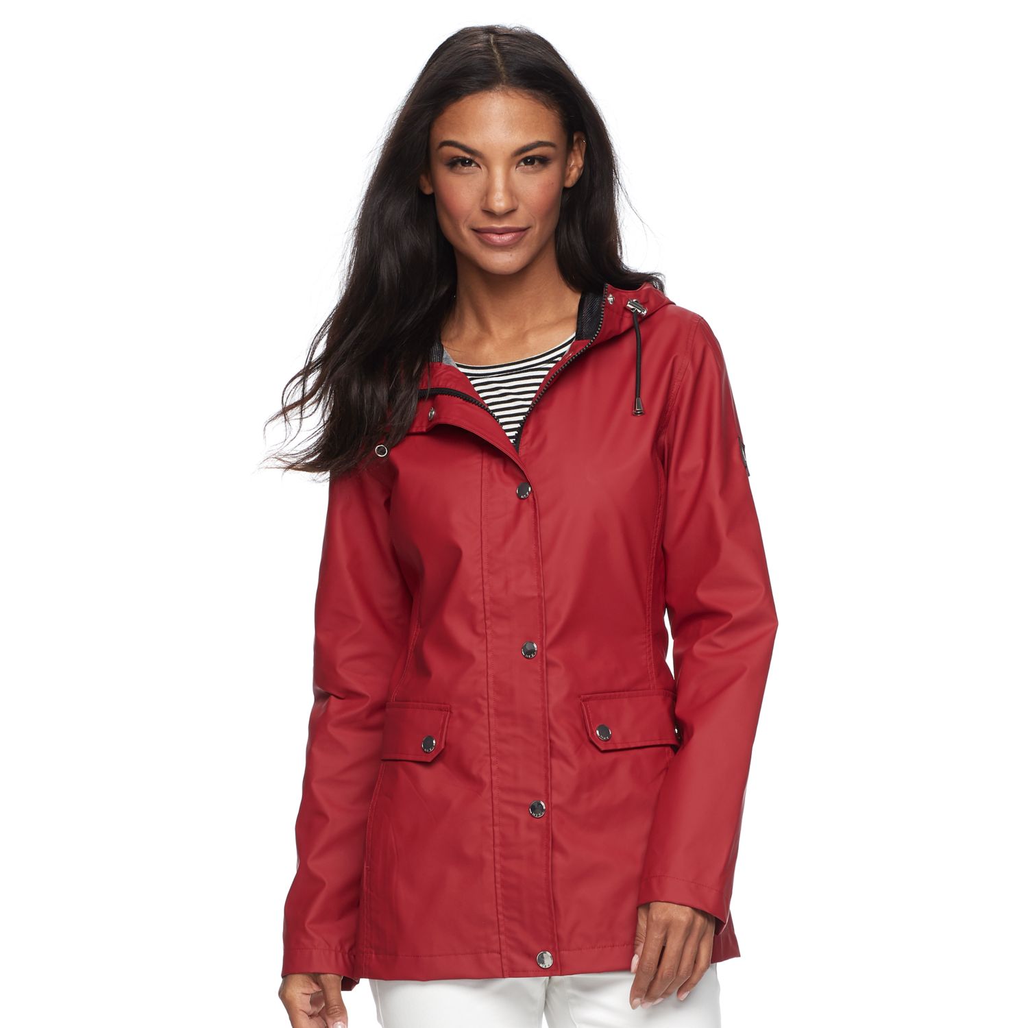 women's rubber rain jacket