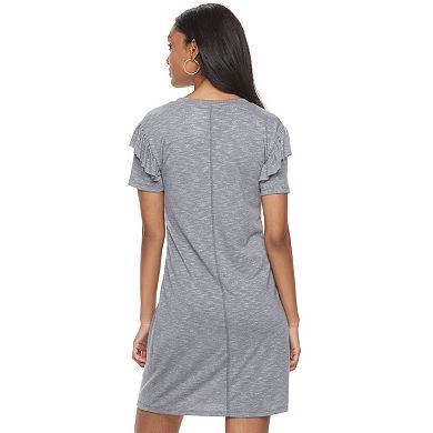 Women's Sonoma Goods For Life® Ruffle T-Shirt Dress