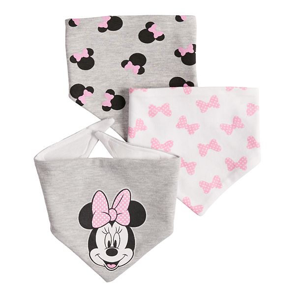 Disney Bandana Baby Bibs 3 Pack Mickey & Minnie Mouse Primark 