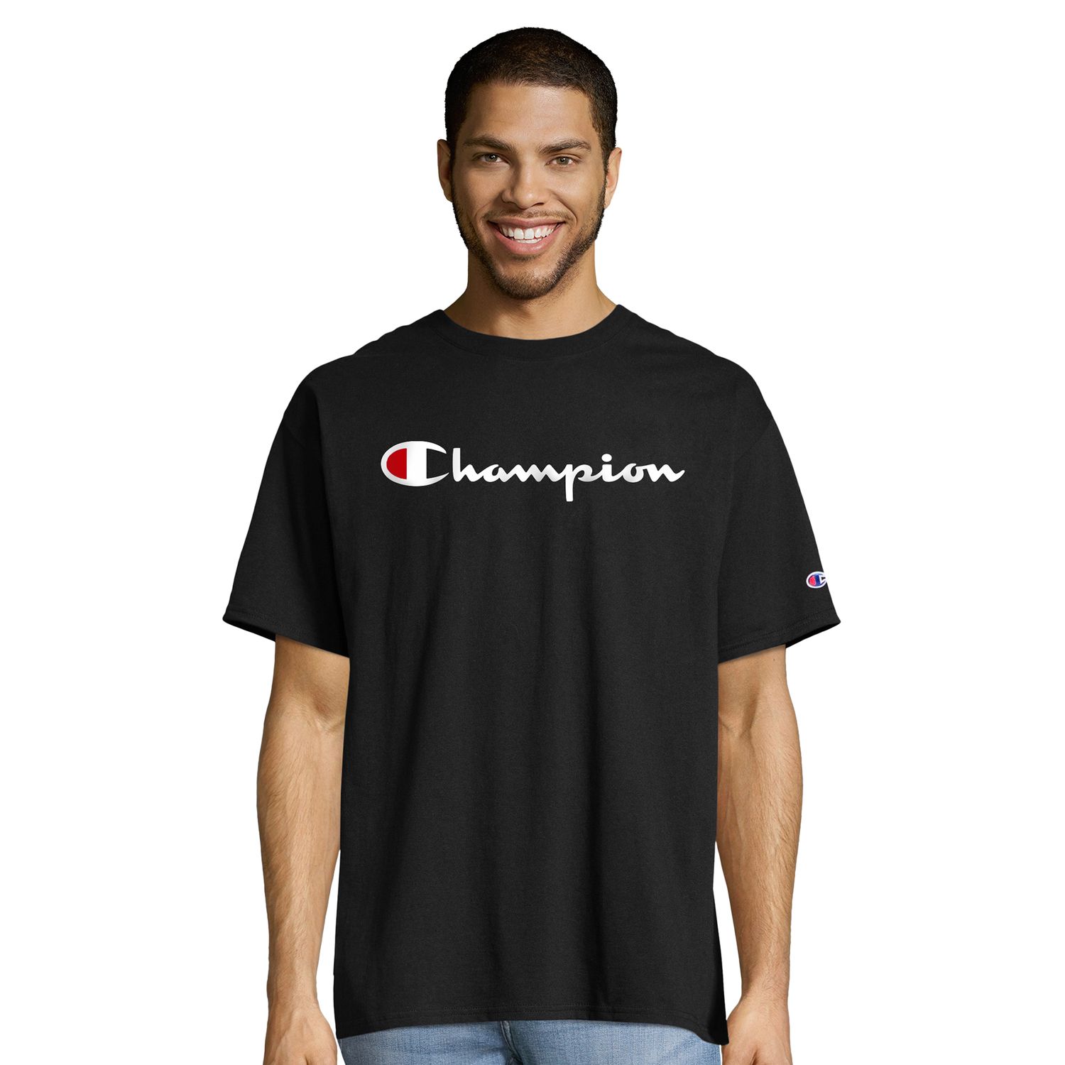 black champion shirt mens