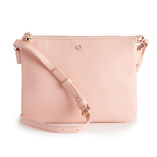 LC Lauren Conrad Candide Crossbody Bag, Light Pink