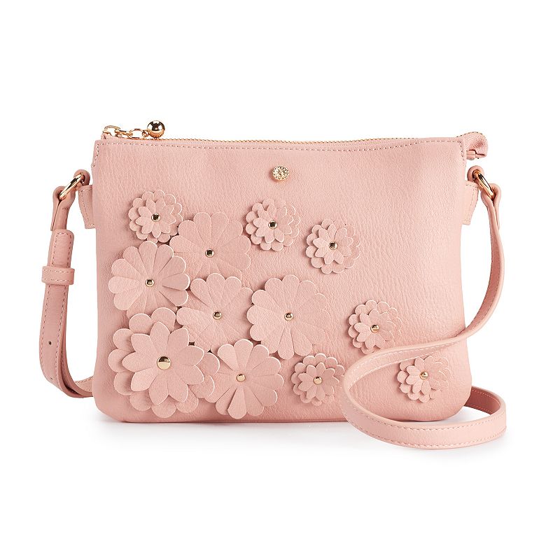 LC Lauren Conrad Candide Crossbody Bag, Light Pink