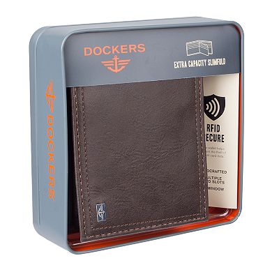Men's Dockers® RFID-Blocking Extra Capacity Slimfold Wallet 