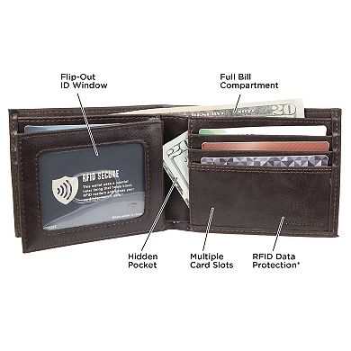 Men's Dockers® RFID-Blocking Extra Capacity Slimfold Wallet 