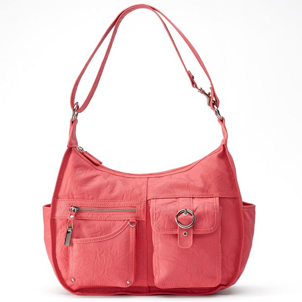 Rosetti Riveting Seams Convertible Hobo Bag