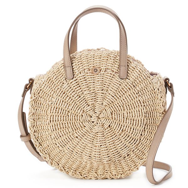 LC Lauren Conrad Straw Crossbody Bag