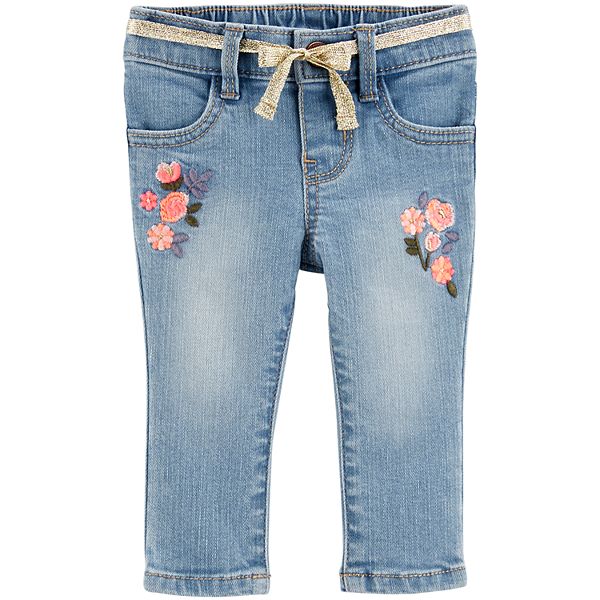 Baby Girl OshKosh B gosh Floral Embroidered Jeans