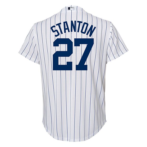 Majestic Giancarlo Stanton Jersey Mens XL Home White New York Yankees  Baseball