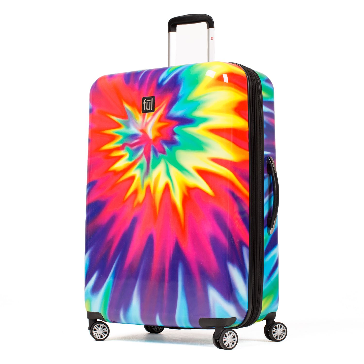 tie dye luggage