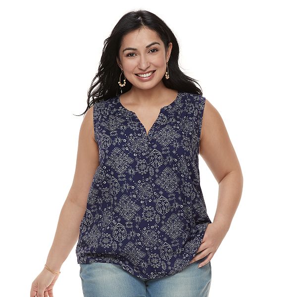 Plus Size Sonoma Goods For Life® Printed Tank