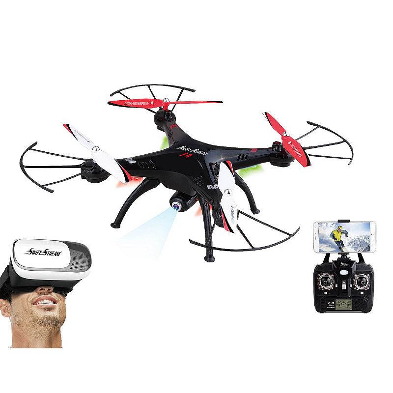 UPC 645948000097 product image for Swift Stream Z-9VR WiFi Camera Drone & Virtual Reality Goggles Set, Black | upcitemdb.com