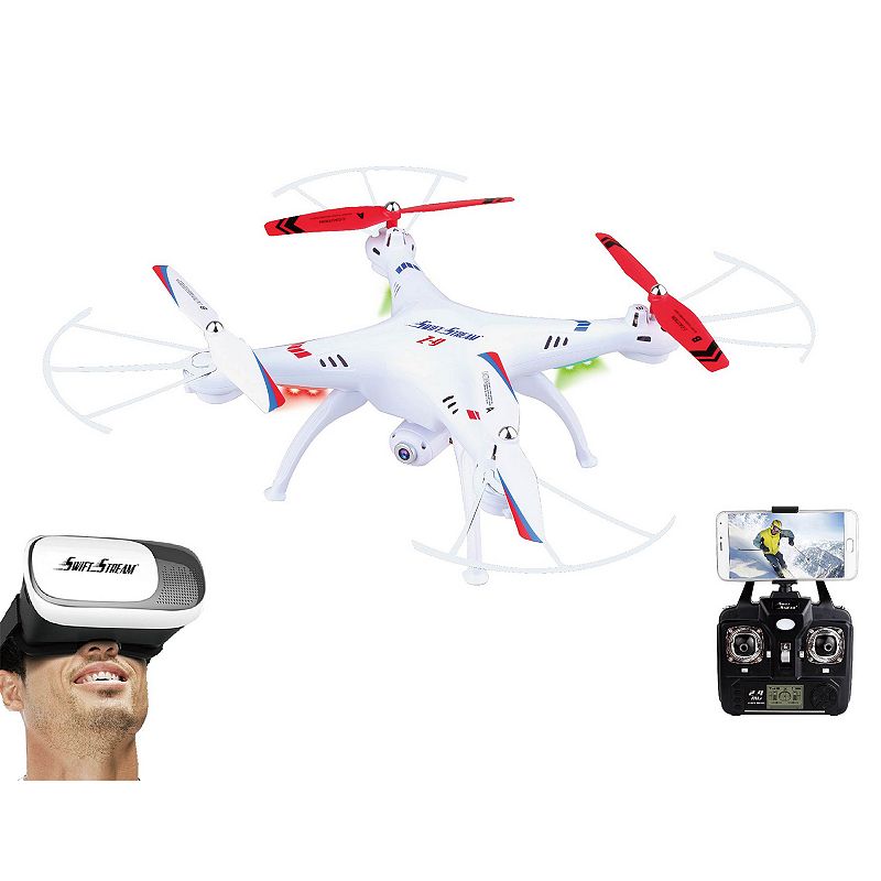 UPC 645948000103 product image for Swift Stream Z-9VR WiFi Camera Drone & Virtual Reality Goggles Set, White | upcitemdb.com