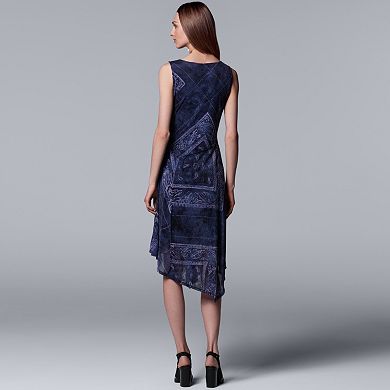 Women's Simply Vera Vera Wang Print Asymmetrical Midi Dress