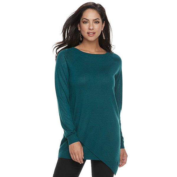 Women's Apt. 9® Asymmetrical Tunic Sweater