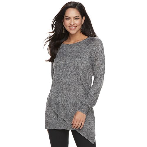 Women's Apt. 9® Asymmetrical Tunic Sweater