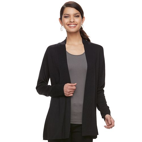 Women's Apt. 9® Essential Ribbed Sweater Cardigan