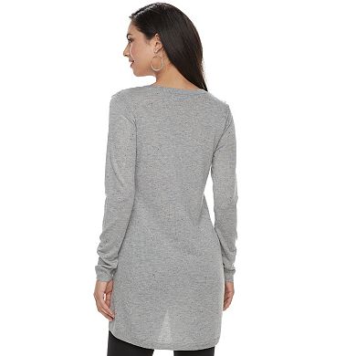 Women's Apt. 9® High-Low V-Neck Tunic Sweater