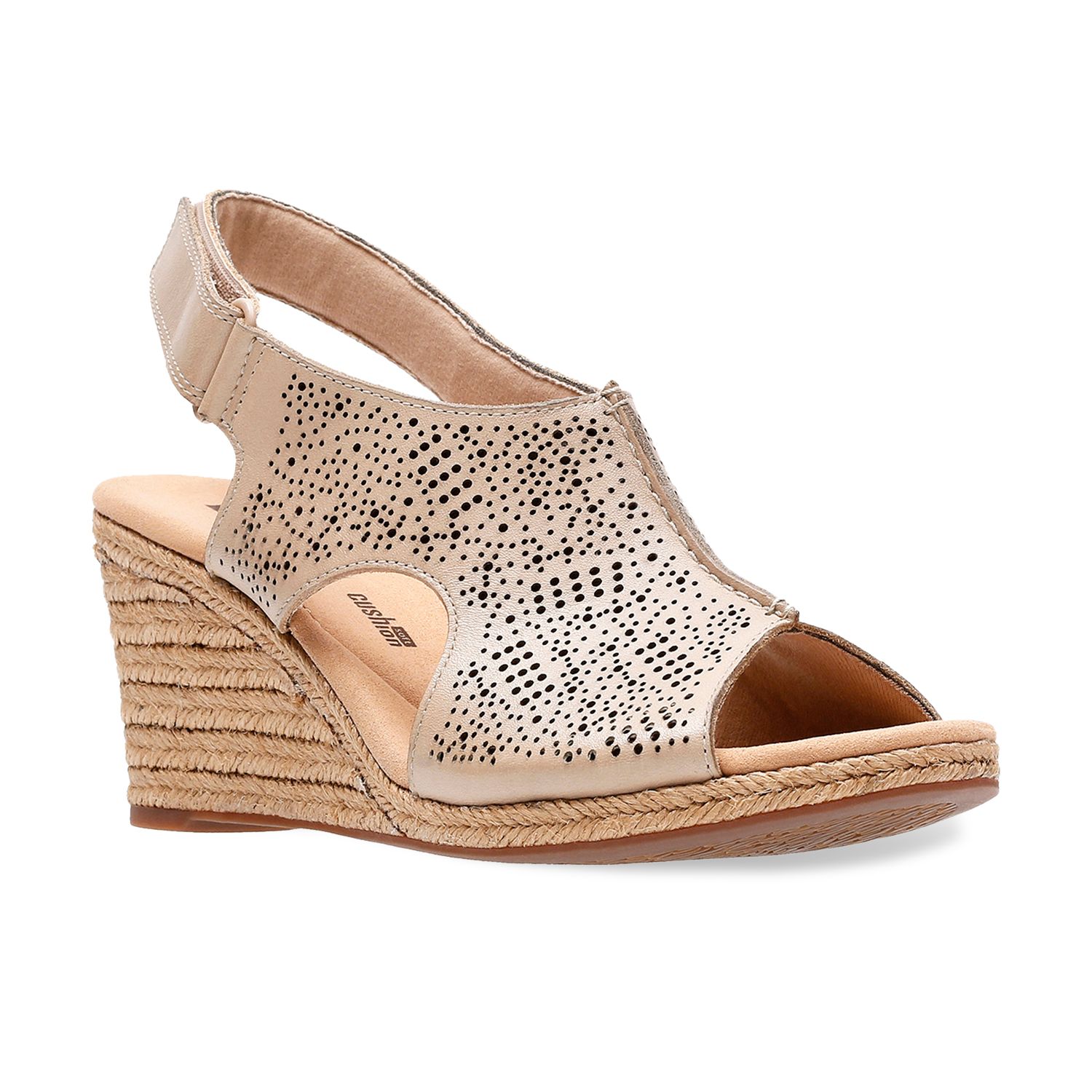 clarks women's wedge heels