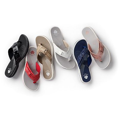 Clarks flip flops womens hotsell