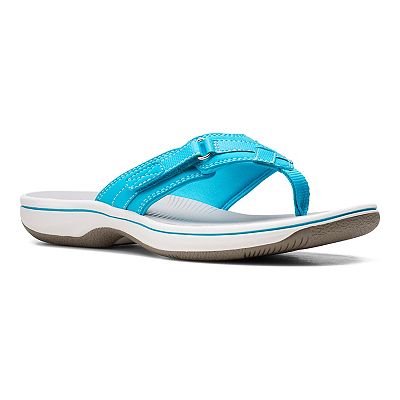 Clarks soft cushion flip flops best sale