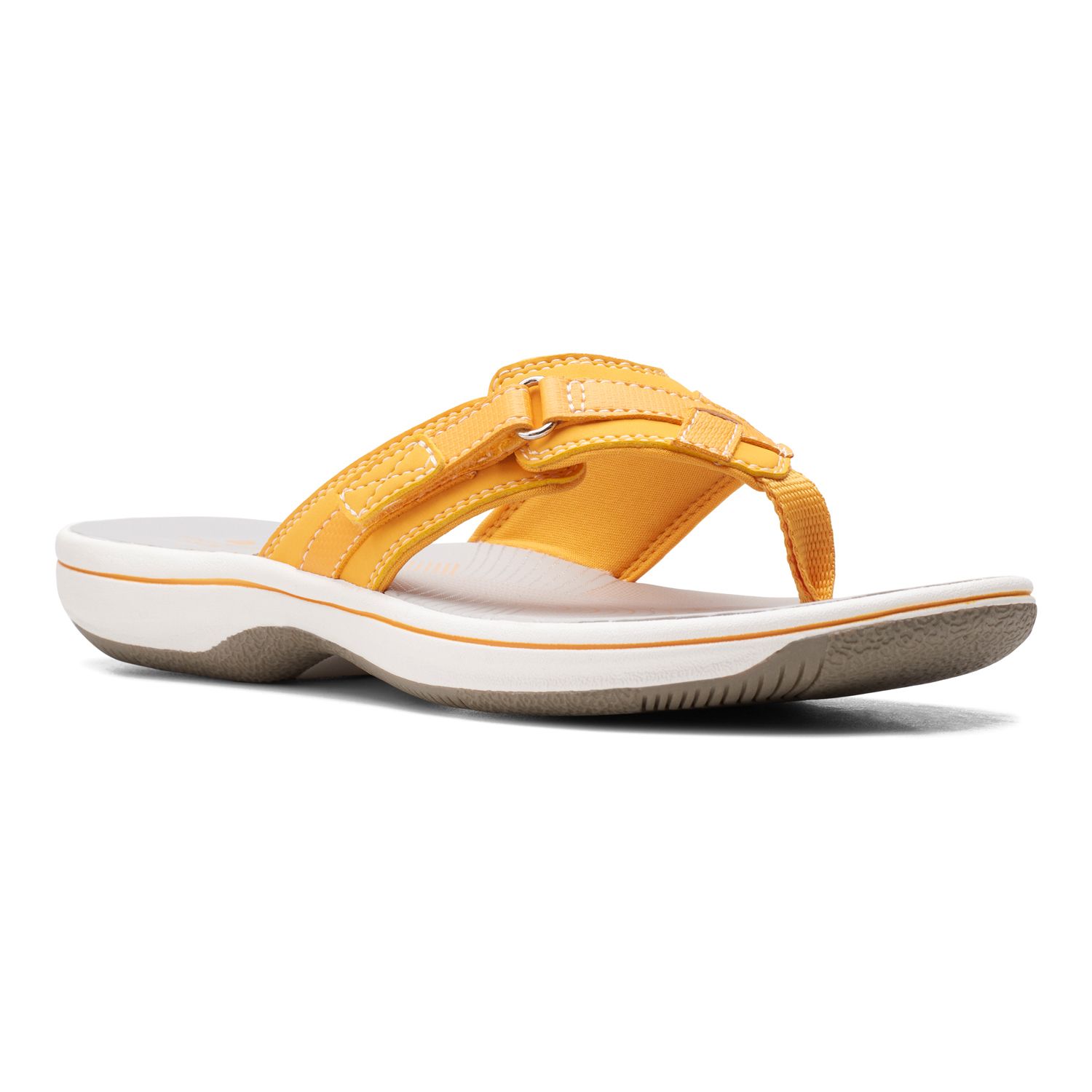 clarks sandals yellow