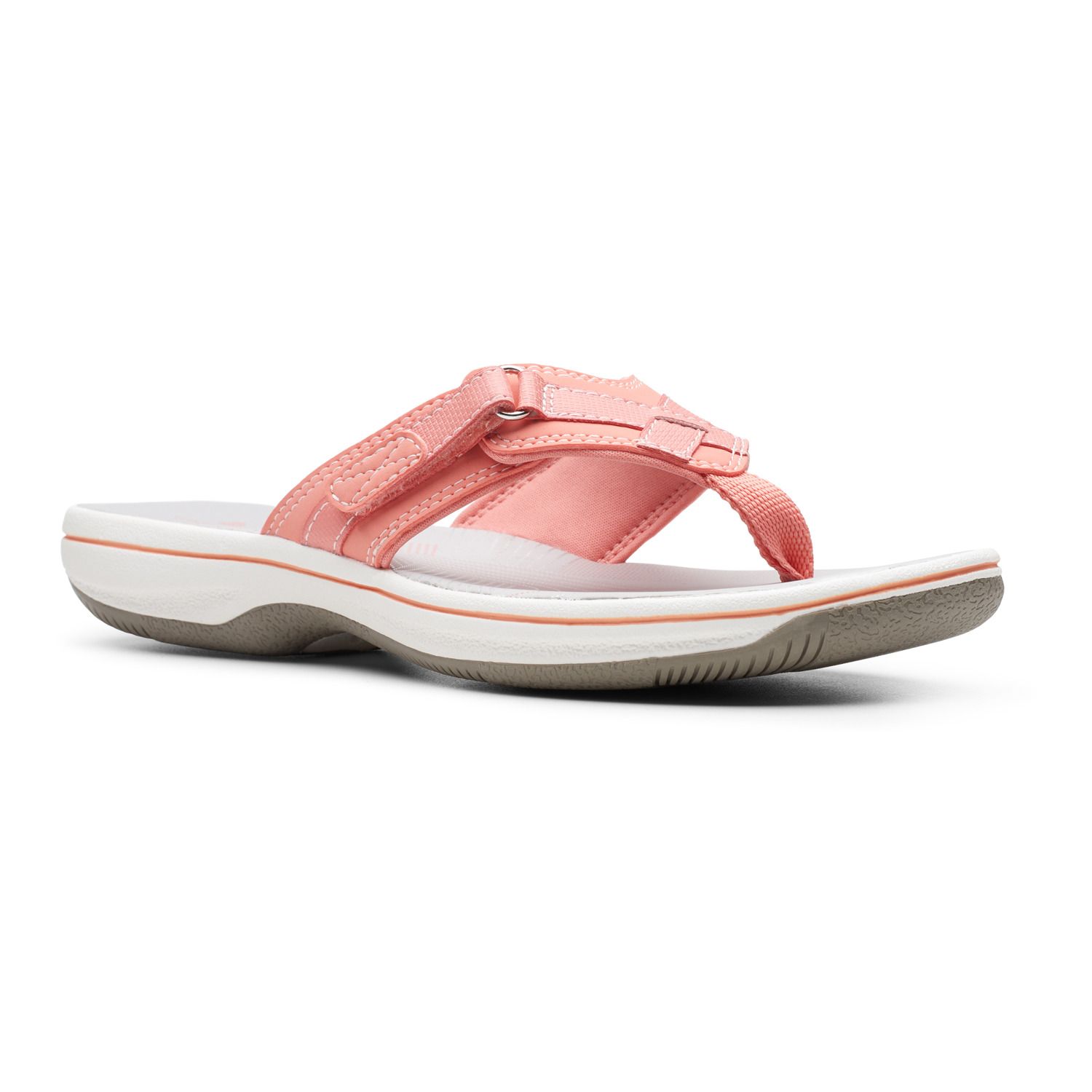 clarks flip flops womens orange
