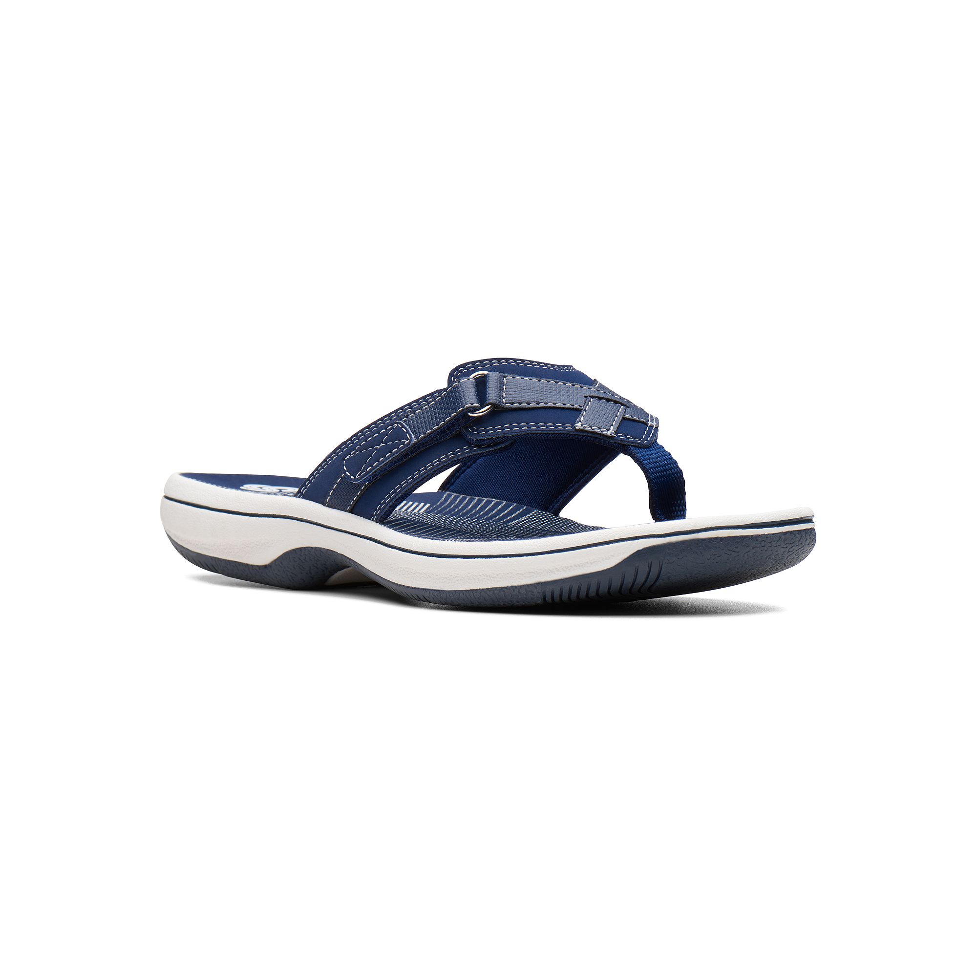 Clarks® Breeze Sea Cloudstepper Womens Flip Flop Sandals, Size: 5, Blue