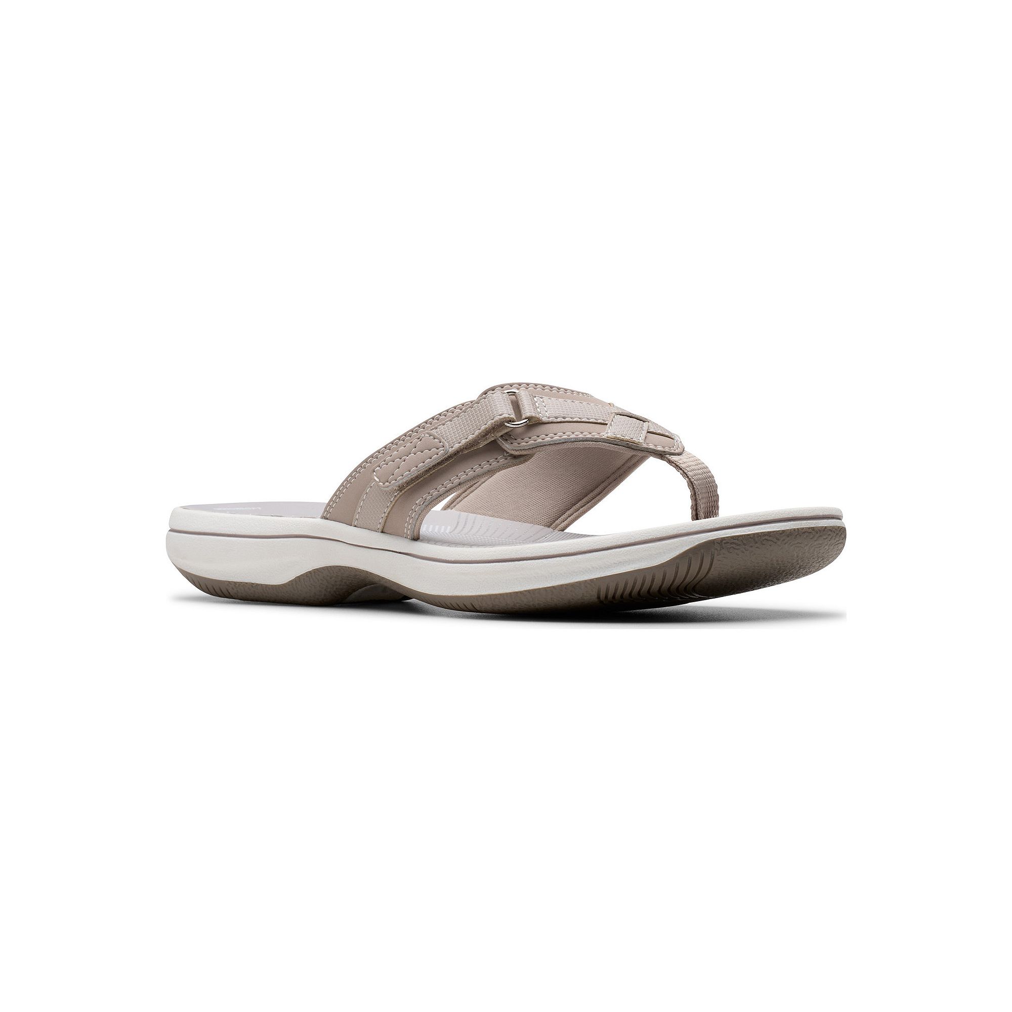 Clarks® Breeze Sea Cloudstepper Womens Flip Flop Sandals, Size: 11, Brown